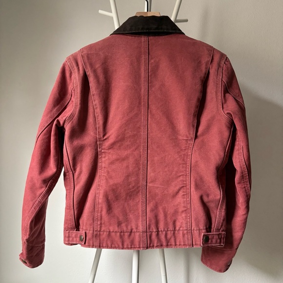 Carhartt Vintage Detroit Jacket Rose Red/ Pink WJ097 - Picture 6 of 11
